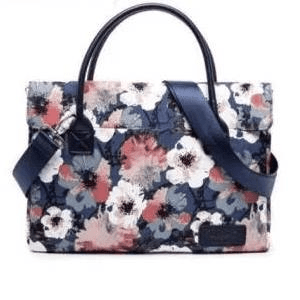 Tuff-Luv 15.6-inch Ladies Floral Waterproof Canvas Tote Notebook Bag MF2192 - Image 5