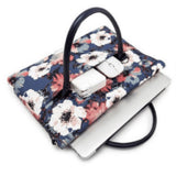 Tuff-Luv 15.6-inch Ladies Floral Waterproof Canvas Tote Notebook Bag MF2192 - Image 4