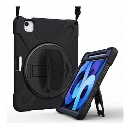 Tuff-Luv 10.6-inch Armour Jack Rugged Case with Arm and Handstrap for Lenovo Tab M10 Plus 3rd Gen Black MF2385