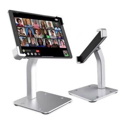 Tuff-Luv Secure Anti-Theft Lockable Desk Stand for 7-inch to 11-inch Tablets Silver MF3618