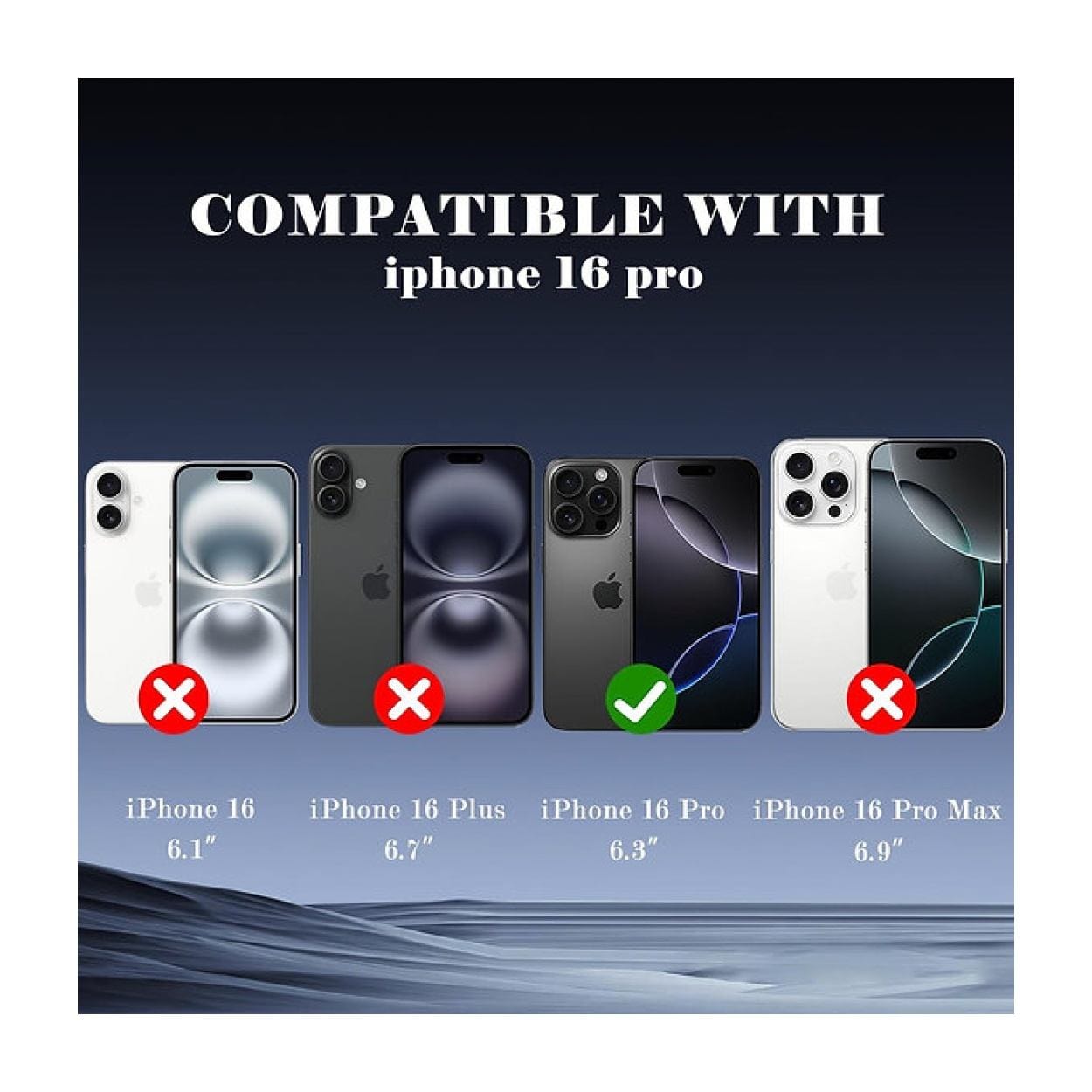 Tuff-Luv 2.5D Tempered Privacy Filter Glass for Apple iPhone 16 Pro Max Dark MF3673 - Image 2