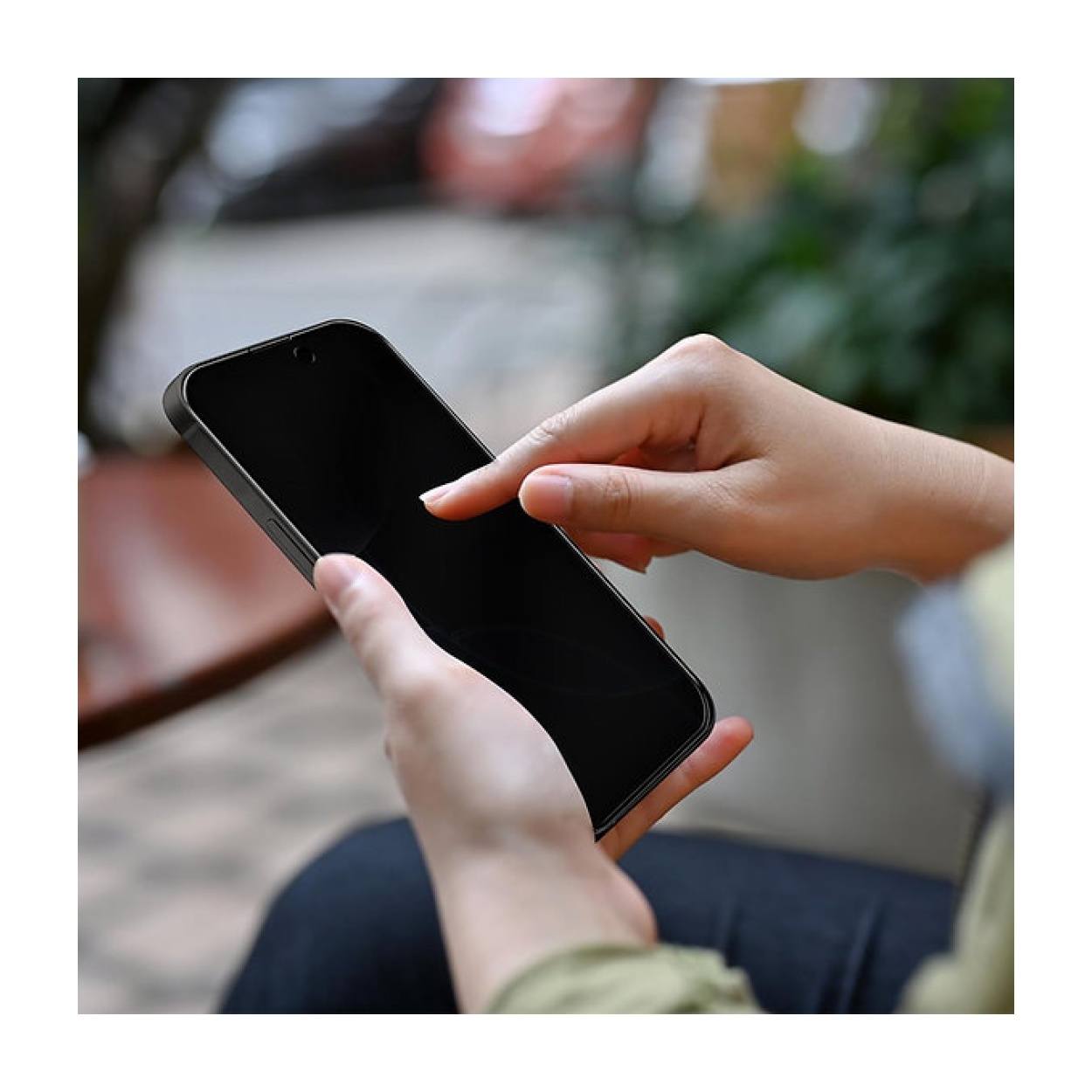 Tuff-Luv 2.5D Tempered Privacy Filter Glass for Apple iPhone 16 Pro Max Dark MF3673 - Image 4