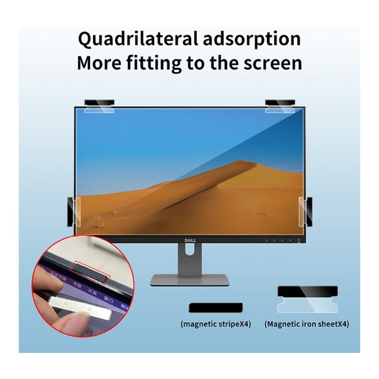 Tuff-Luv 24-inch Magnetic Privacy Screen Filter for Monitor MF3969 - Image 5