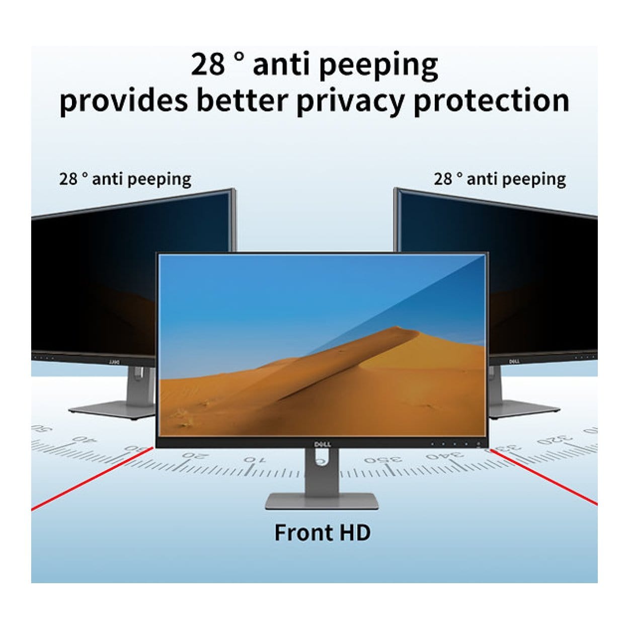 Tuff-Luv 27-inch Magnetic Privacy Screen Filter for Monitor MF3997 - Image 2