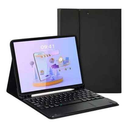 Tuff-Luv Universal Tablet Keyboard Case with Touchpad for 9 to11-inch Tablets Black MF4084