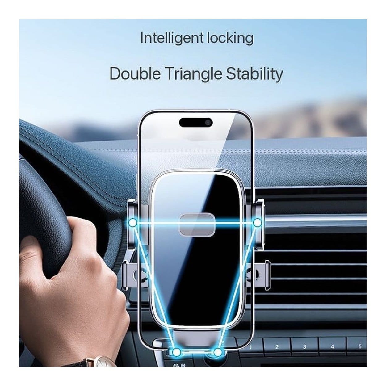 Tuff-Luv Car Air Vent Mount Mobile Phone Holder for Phones 4.7 to 6.7-inches MF4175 - Image 2