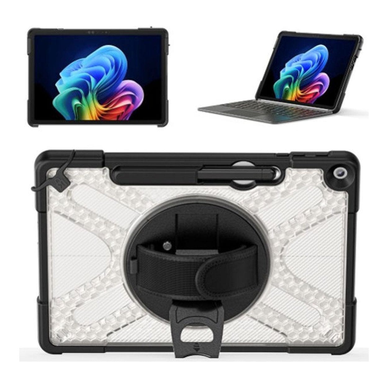 Tuff-Luv Armour Jack Rugged Case with Shoulder Strap and Stand for Microsoft Surface Pro Black MF4180 - Image 3