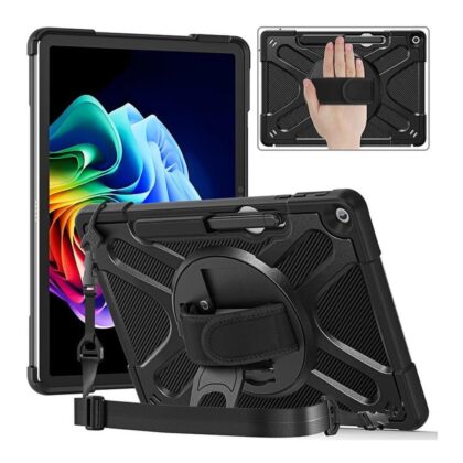 Tuff-Luv Armour Jack Rugged Case with Shoulder Strap and Stand for Microsoft Surface Pro Black MF4180