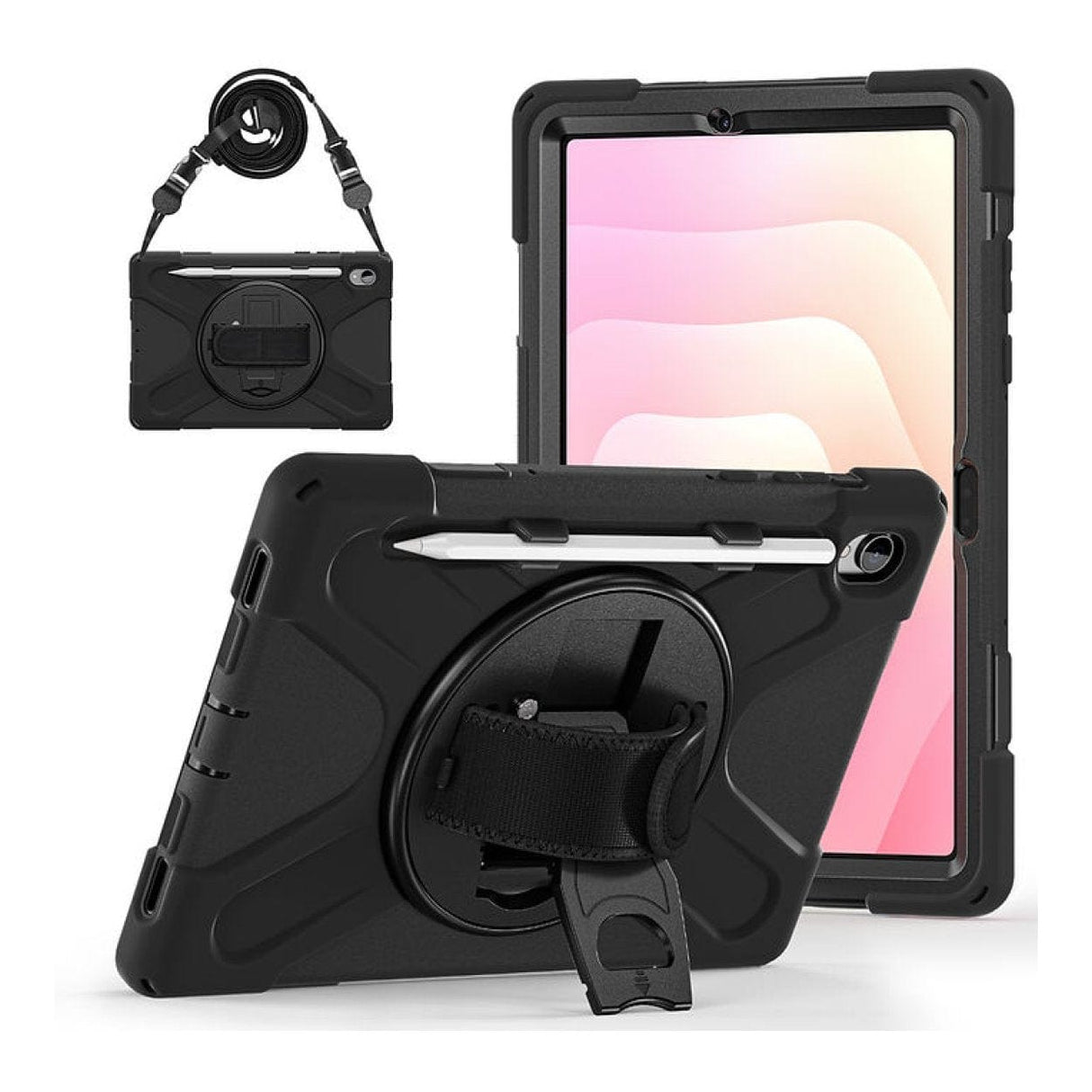 Tuff-Luv Armour Jack Rugged Case with Shoulder Strap for Galaxy Tab S11 X730/X736 Black MF4205 - Image 2