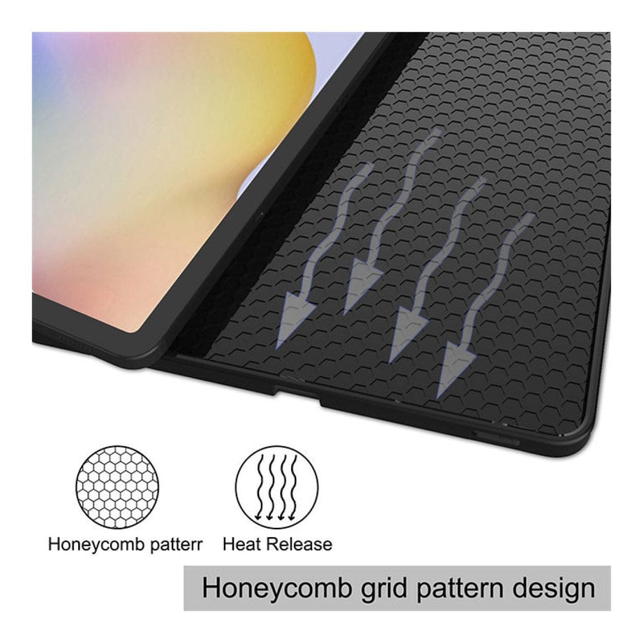 Tuff-Luv Essentials Folio Case with Pen Slot For Galaxy Tab A11 SM-X133/X135 Black MF4214 - Image 7