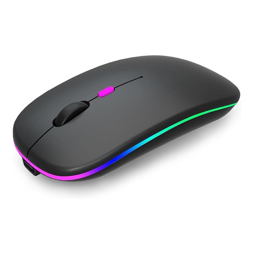 Tuff-Luv Rechargeable Silent Dual-Mode Bluetooth and Wireless Mouse Black MF4335