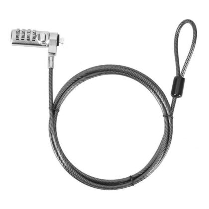 Tuff-Luv Combination Notebook Lock Wedge Design for Dell PCs with 3x5mm Security Slot MF4342