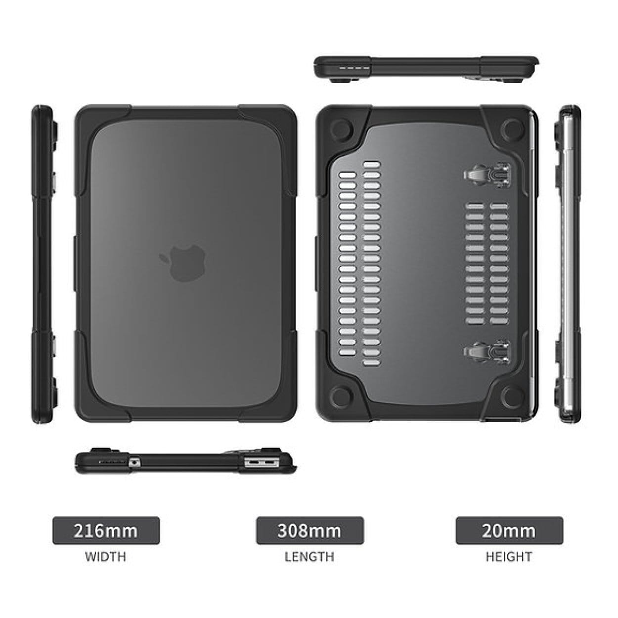 Tuff-Luv Rugged Neo Armour Protective Notebook Case with Stand Black MF4406 - Image 7