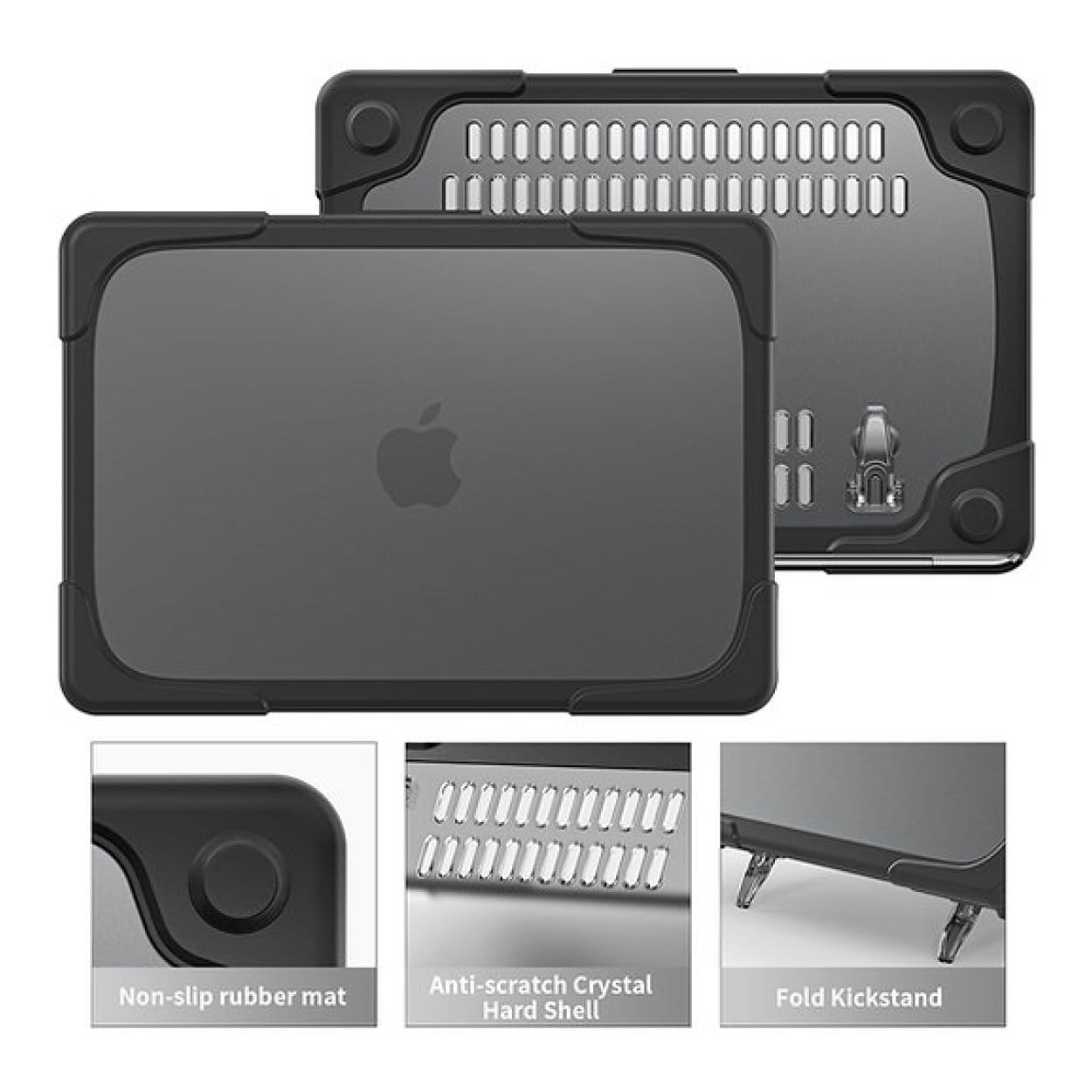 Tuff-Luv Rugged Neo Armour Protective Notebook Case with Stand Black MF4406 - Image 6