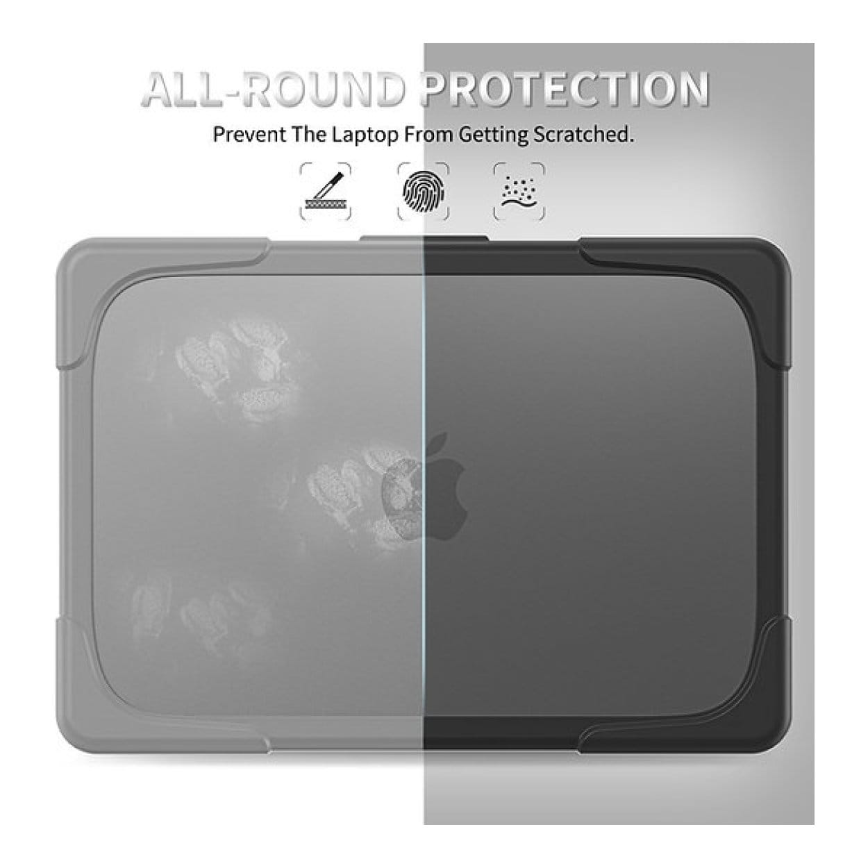 Tuff-Luv Rugged Neo Armour Protective Notebook Case with Stand Black MF4406 - Image 4