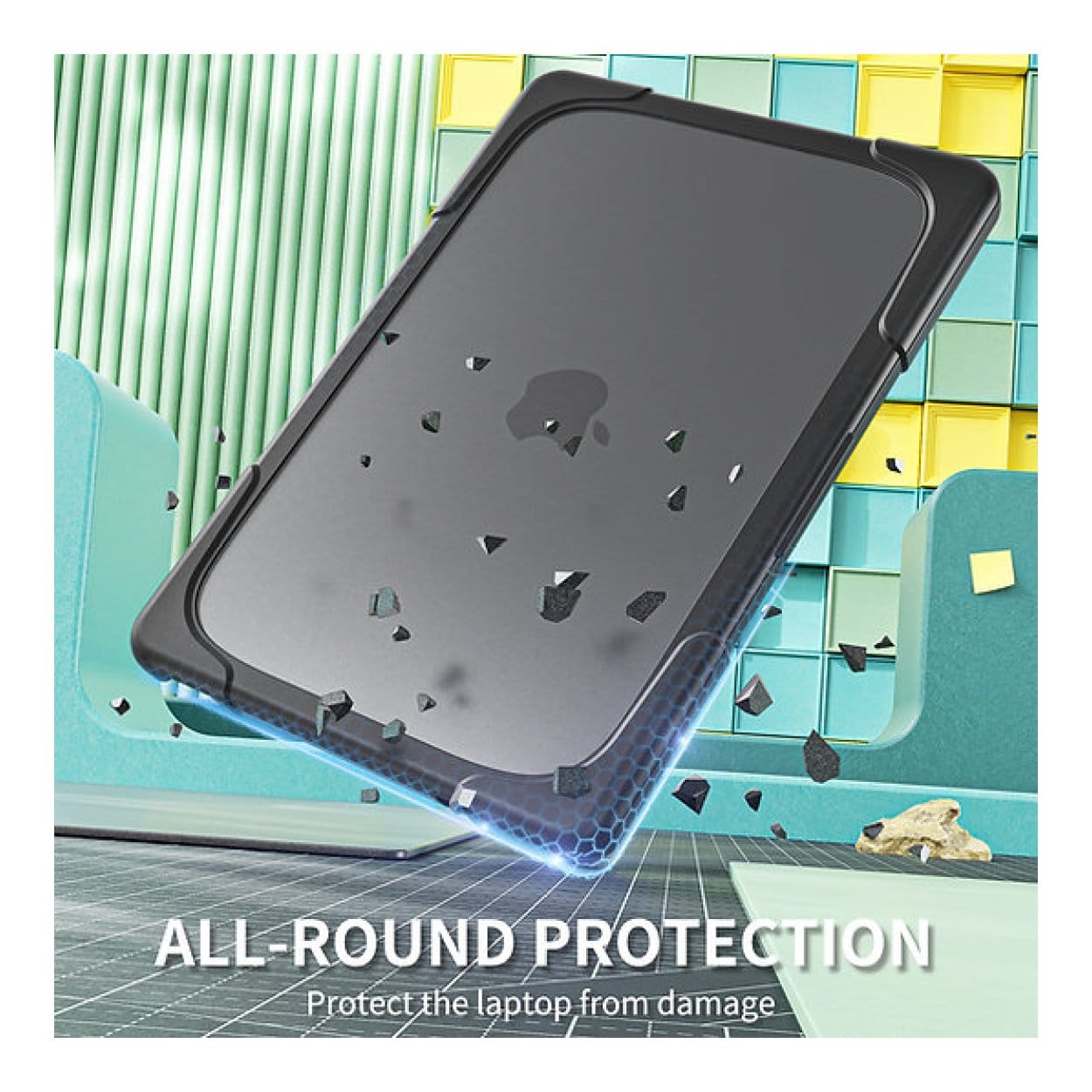 Tuff-Luv Rugged Neo Armour Protective Notebook Case with Stand Black MF4406 - Image 3