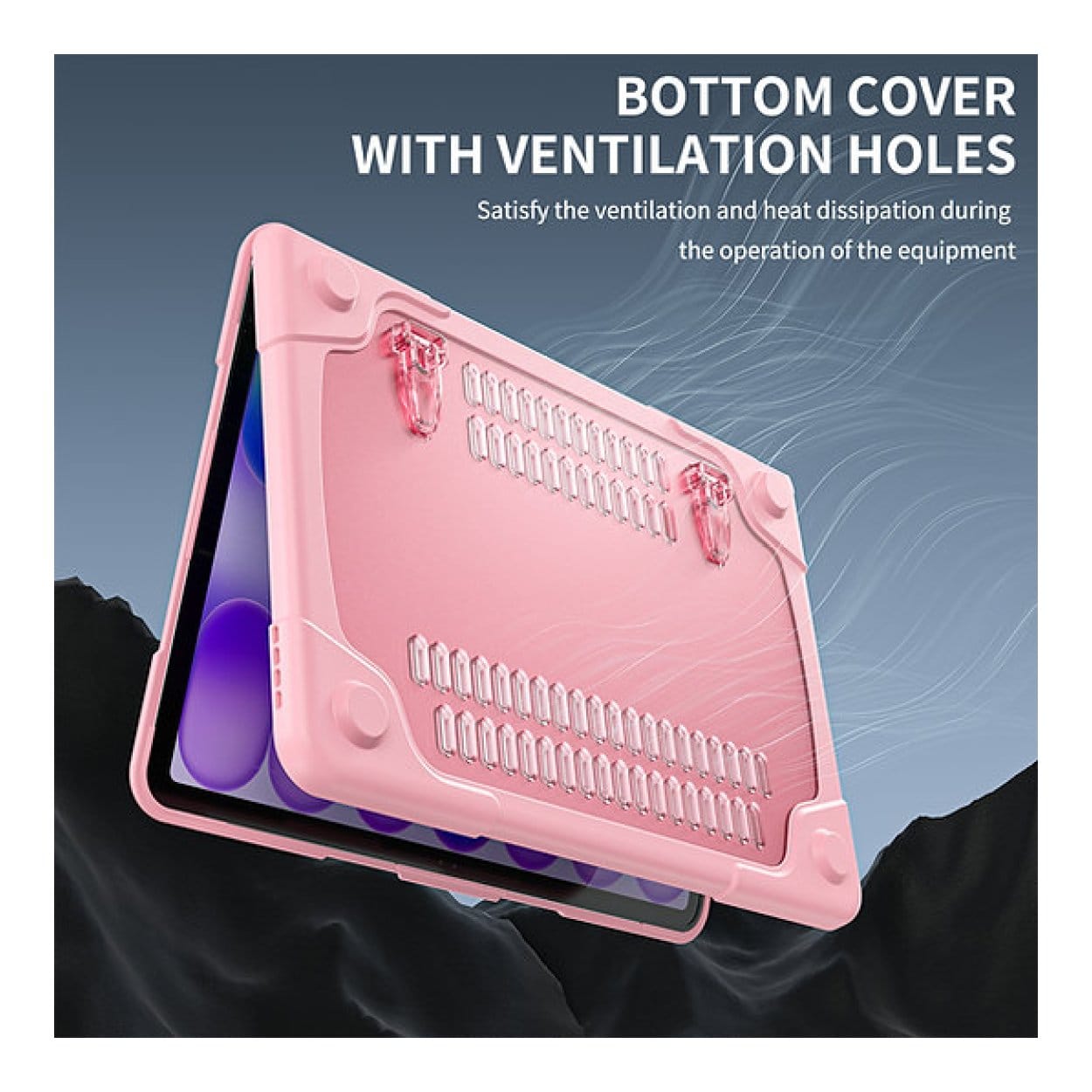 Tuff-Luv Rugged Neo Armour Protective Notebook Case with Stand Pink MF4408 - Image 8