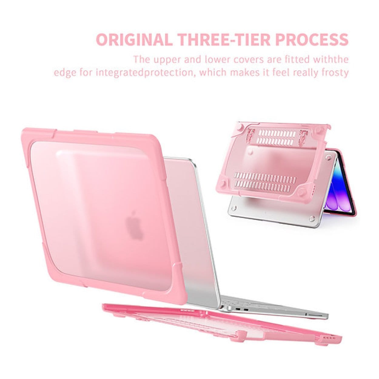 Tuff-Luv Rugged Neo Armour Protective Notebook Case with Stand Pink MF4408 - Image 5