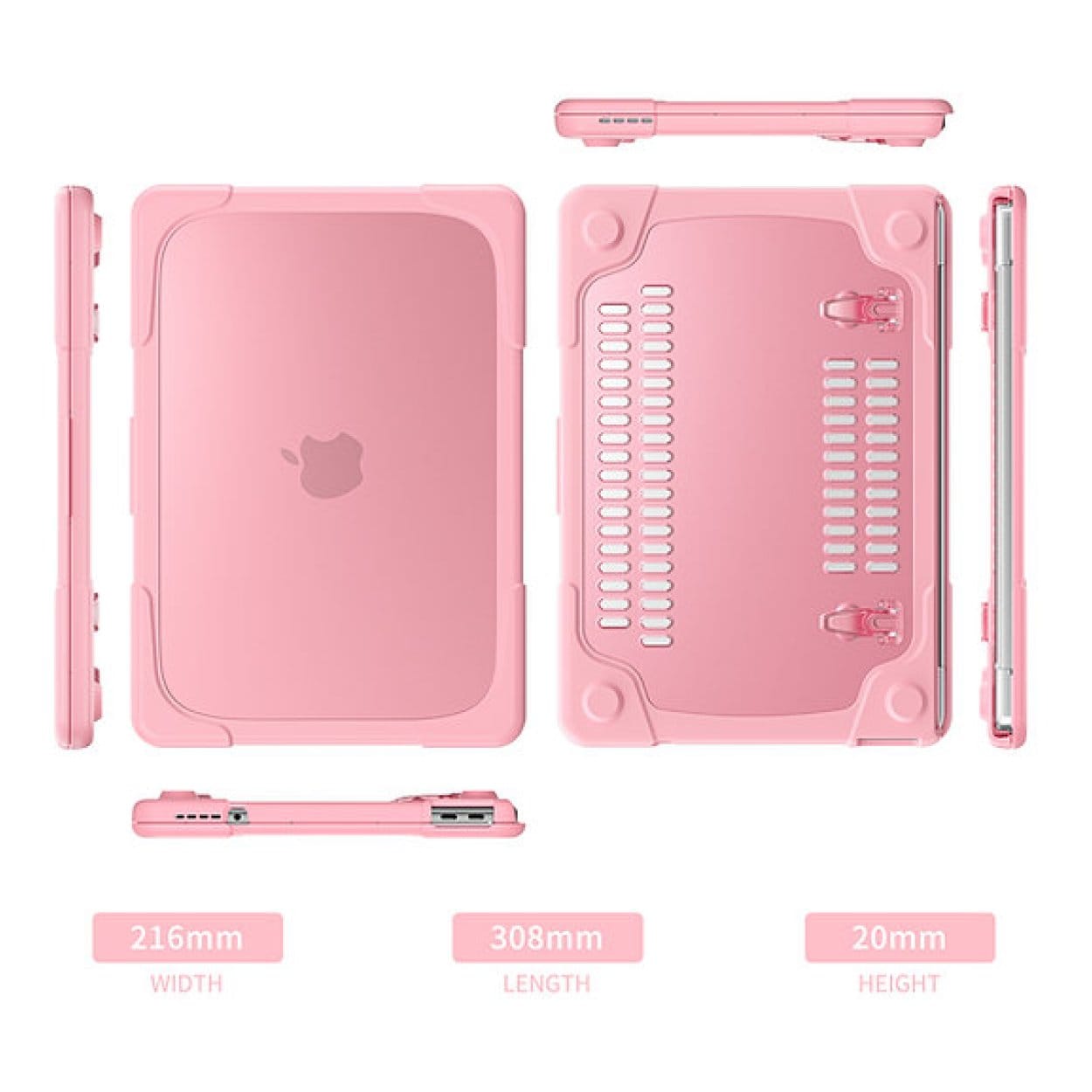 Tuff-Luv Rugged Neo Armour Protective Notebook Case with Stand Pink MF4408 - Image 4