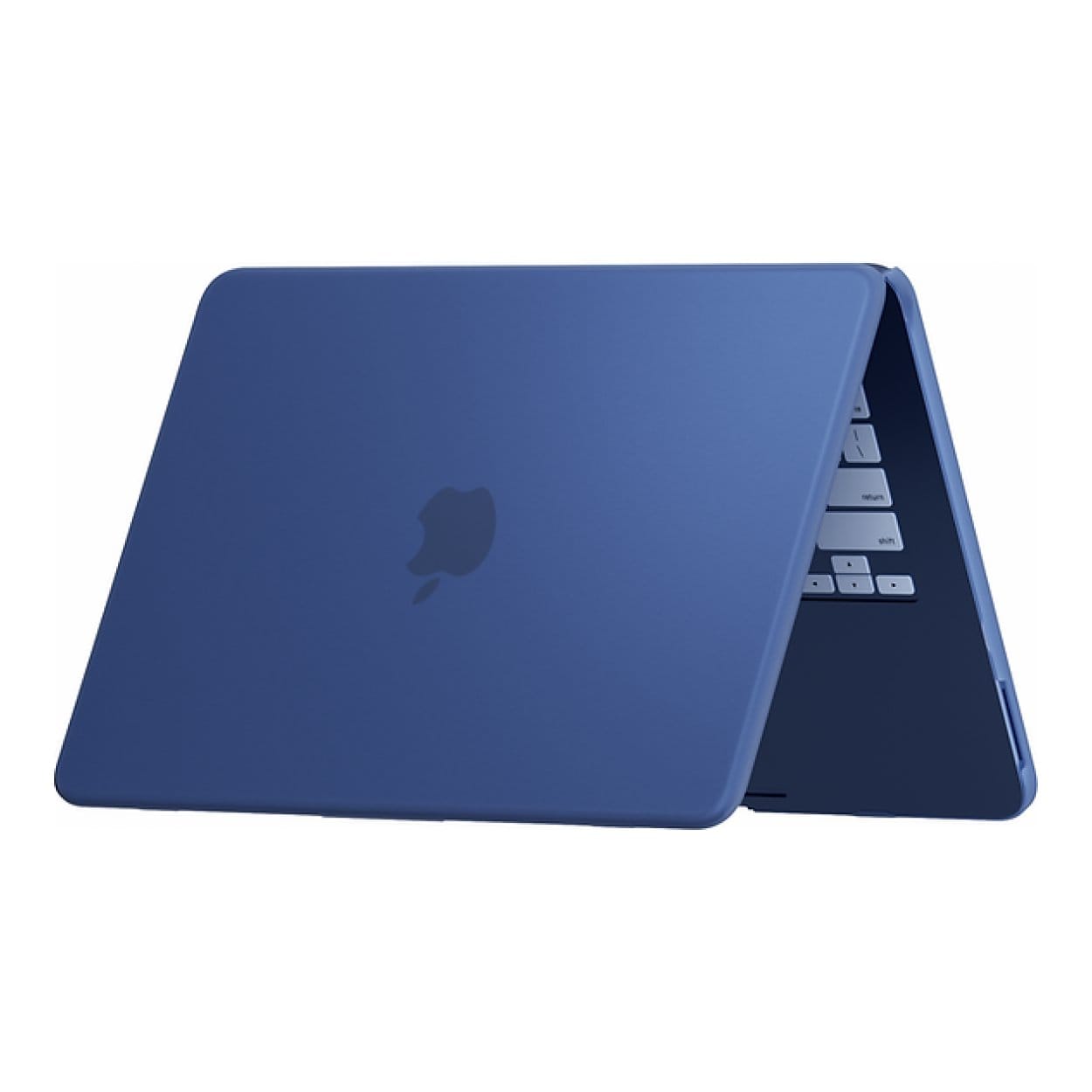 Tuff-Luv MacBook Neo Full Frosted Clear Hard Shell Case Indigo Blue MF4464 - Image 2