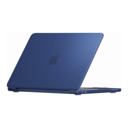 Tuff-Luv MacBook Neo Full Frosted Clear Hard Shell Case Indigo Blue MF4464