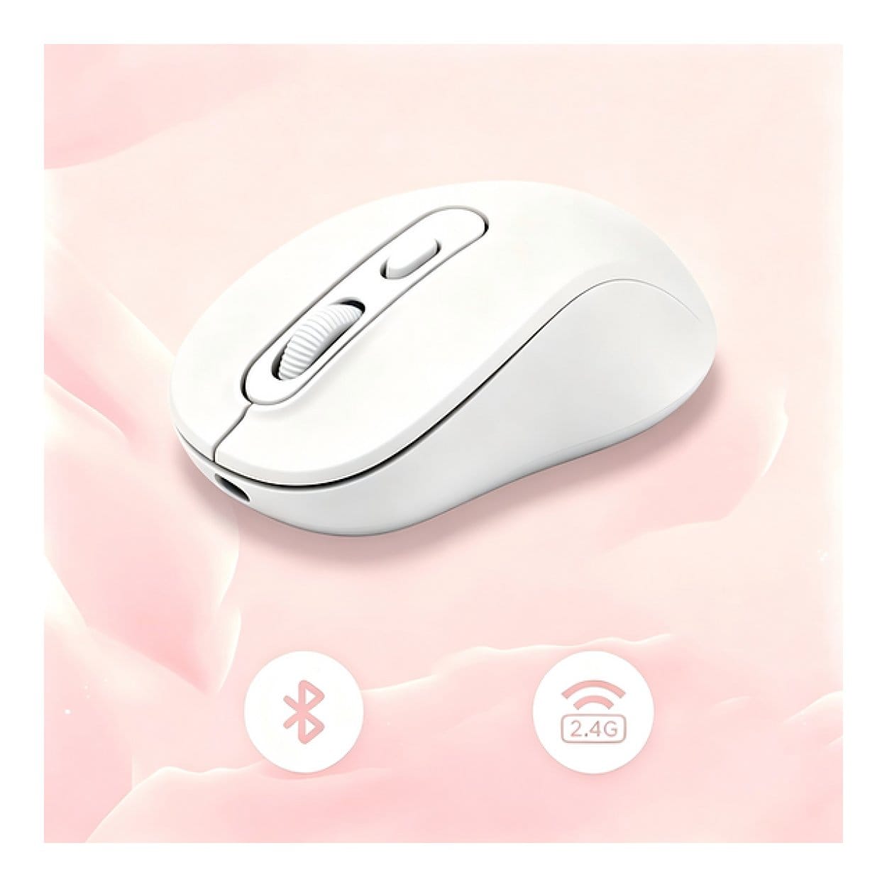 Tuff-Luv USB-C Rechargeable Bluetooth Mouse White MF4543 - Image 4
