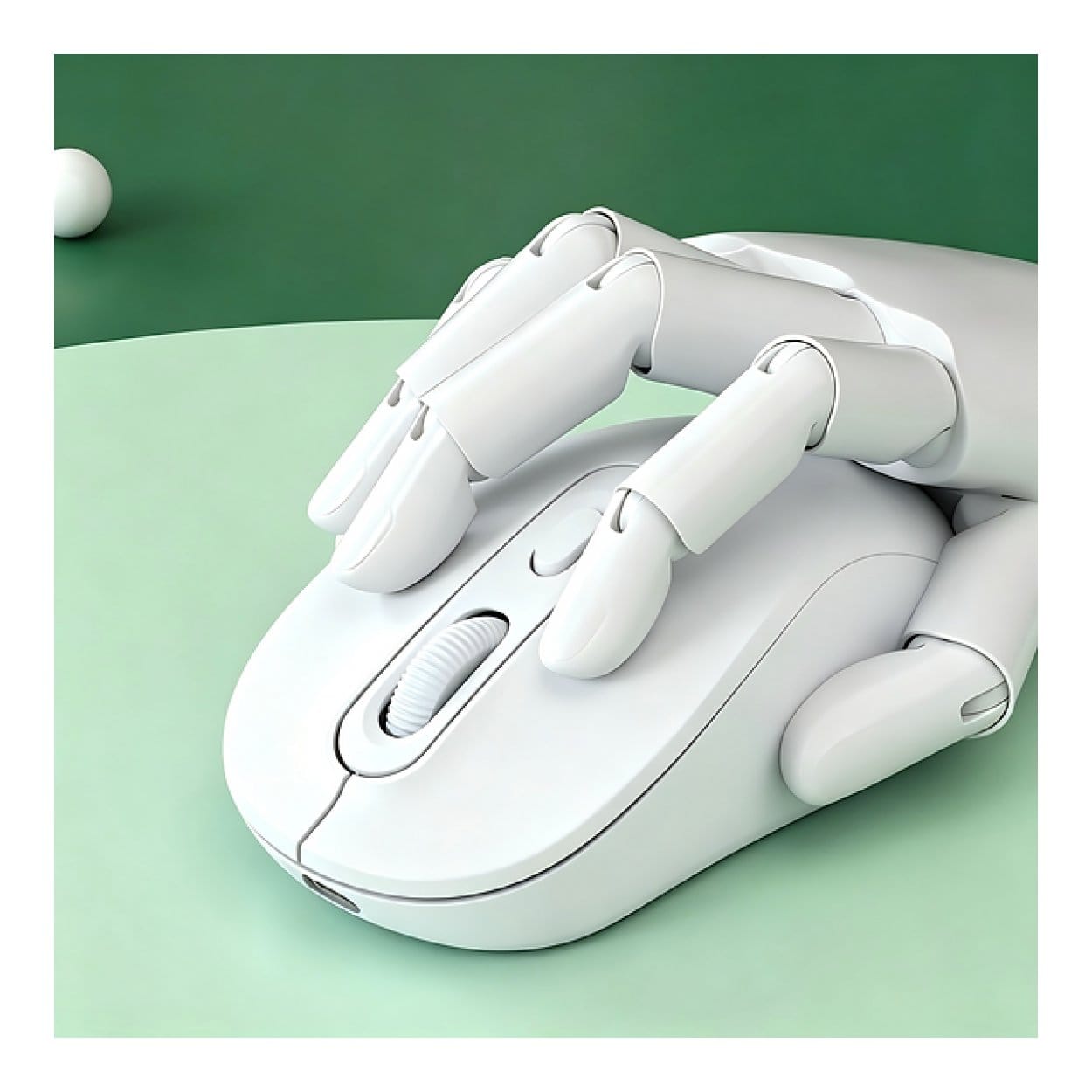 Tuff-Luv USB-C Rechargeable Bluetooth Mouse White MF4543 - Image 5