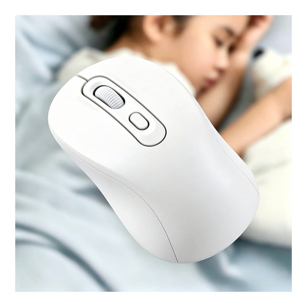Tuff-Luv USB-C Rechargeable Bluetooth Mouse White MF4543 - Image 3