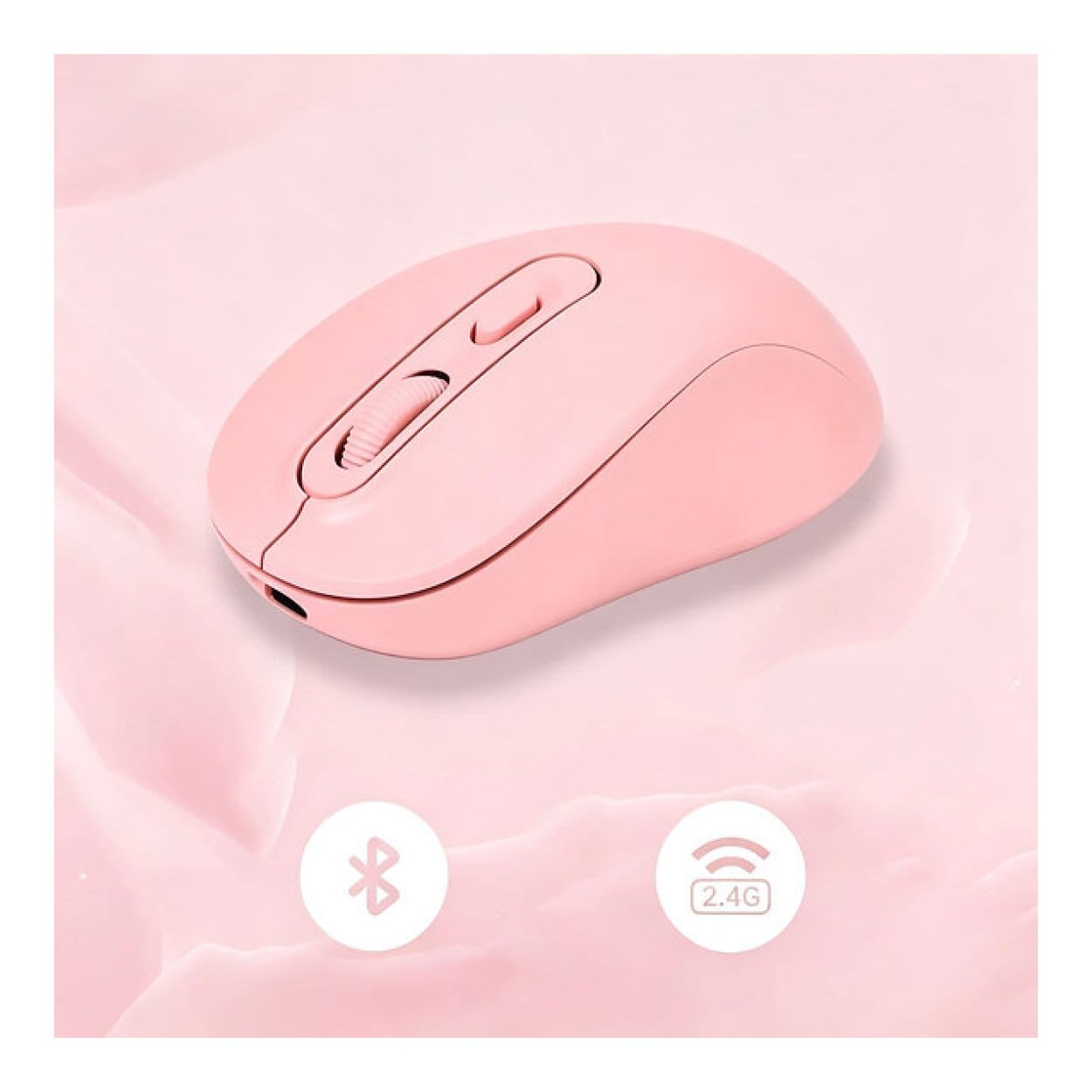 Tuff-Luv USB-C Rechargeable Bluetooth Mouse Pink MF4544 - Image 3