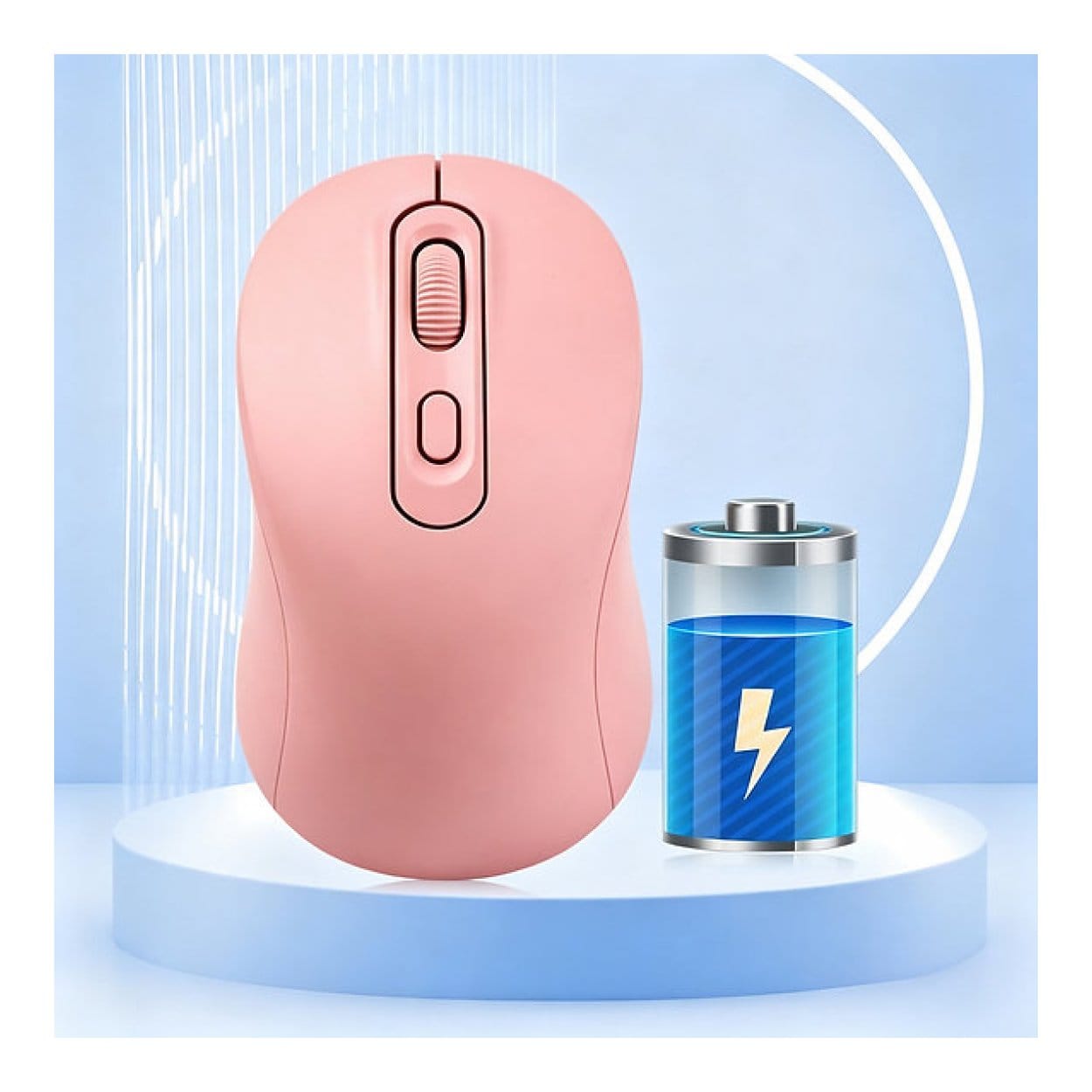 Tuff-Luv USB-C Rechargeable Bluetooth Mouse Pink MF4544 - Image 5