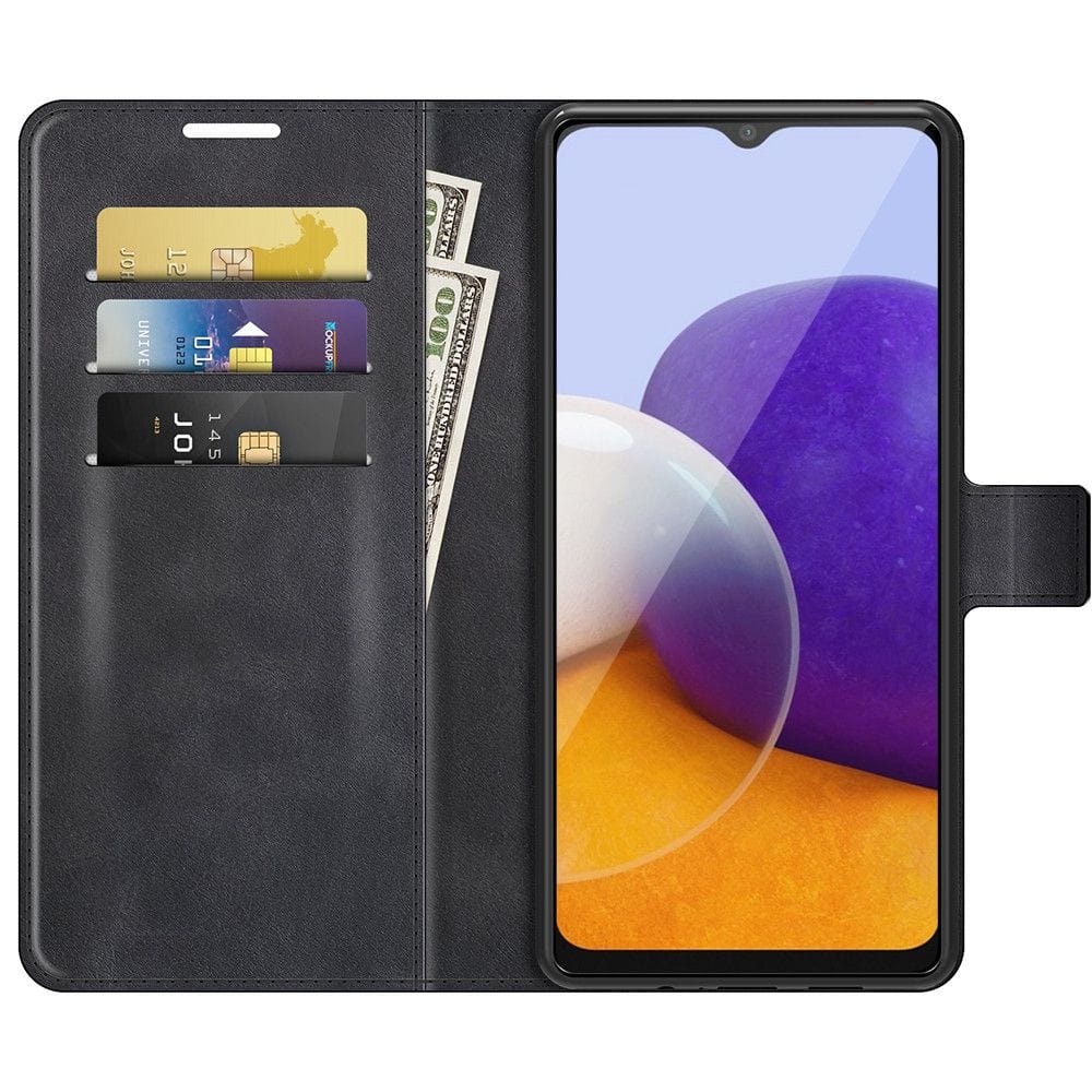 Tuff-Luv Essentials Folio Case and Stand Samsung Galaxy A22 5G - Black MF494 - Image 2