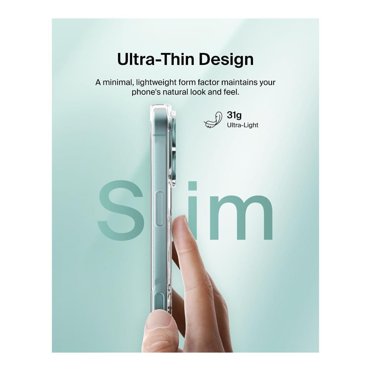 Belkin SheerForce Protective Phone Case for iPhone 16 Plus - Clear MSA026HQCL - Image 11