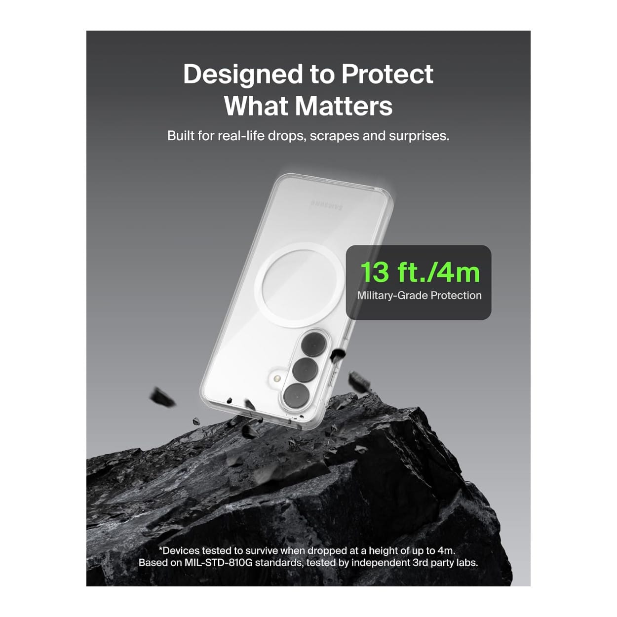 Belkin SheerForce Clear Series Magnetic Protective Phone Case for Samsung S26 - Clear MSB012HQCL - Image 8