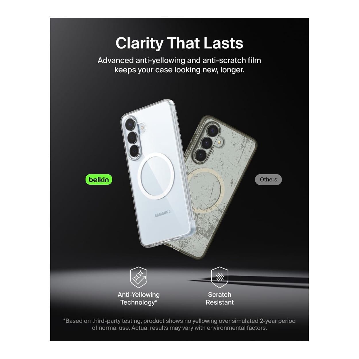 Belkin SheerForce Clear Series Magnetic Protective Phone Case for Samsung S26+ - Clear MSB013HQCL - Image 11