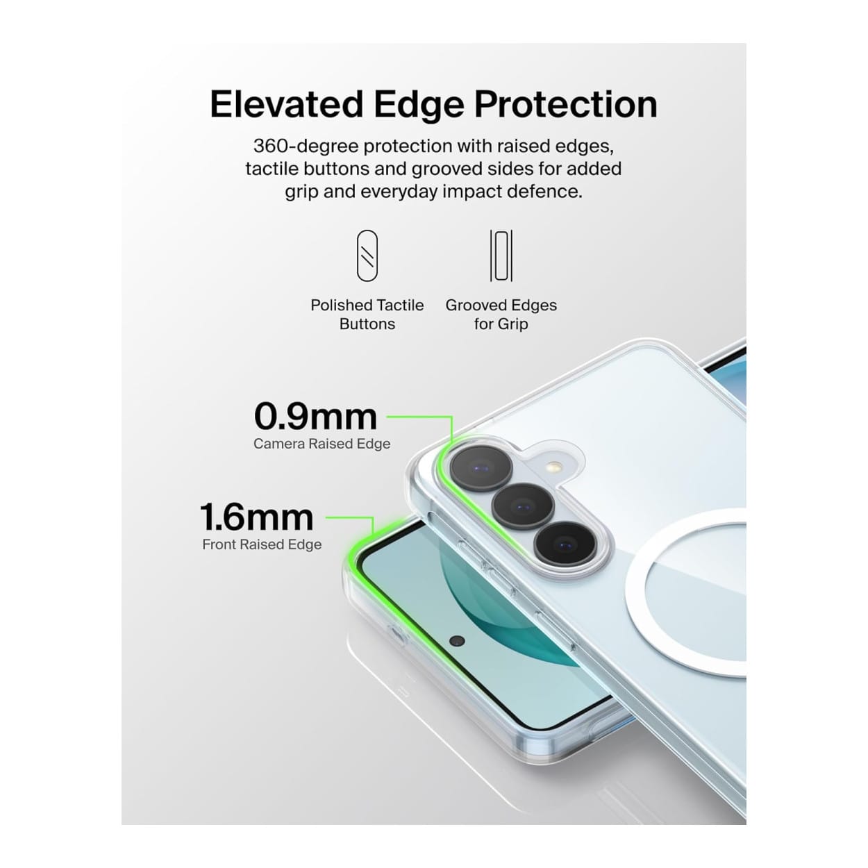 Belkin SheerForce Clear Series Magnetic Protective Phone Case for Samsung S26+ - Clear MSB013HQCL - Image 10