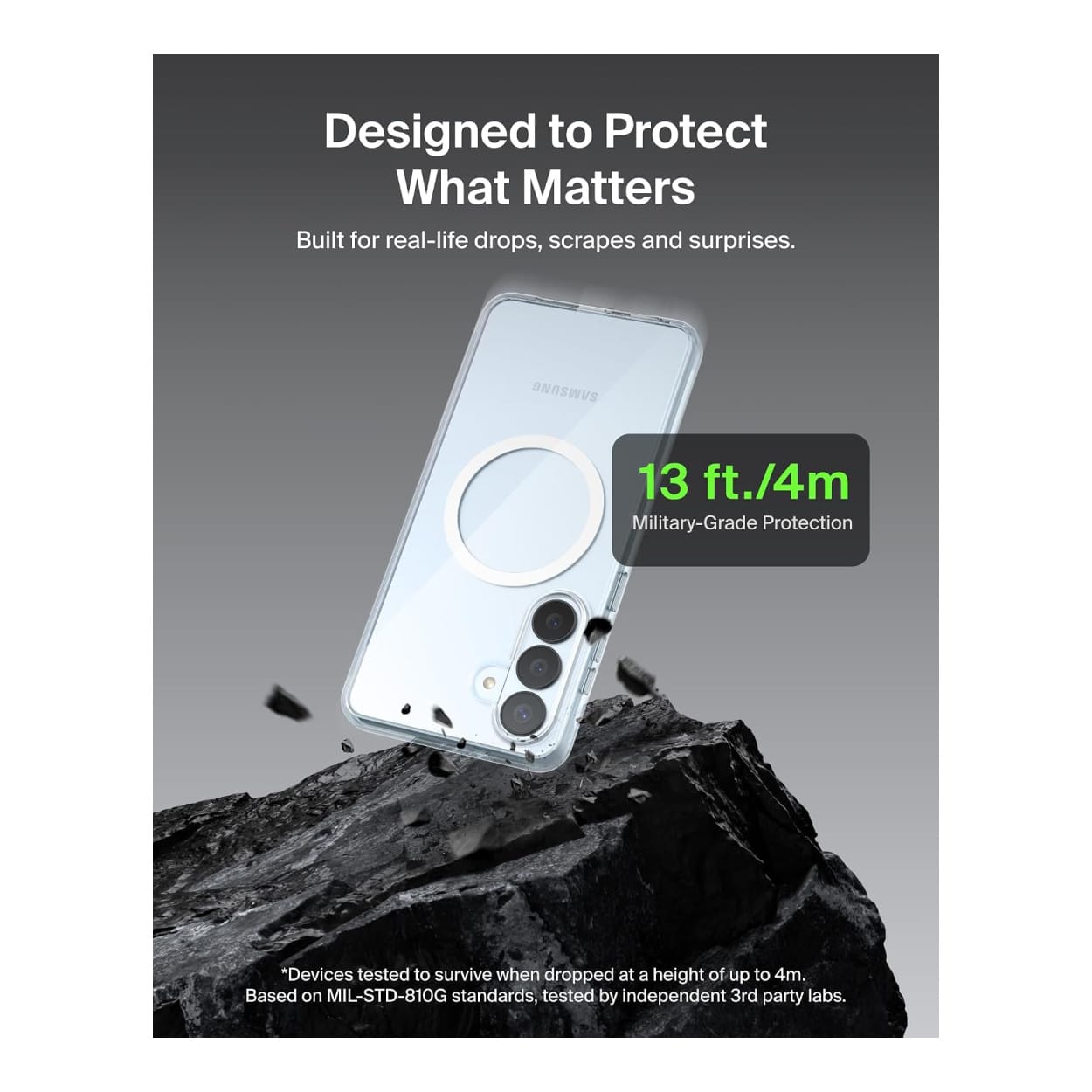 Belkin SheerForce Clear Series Magnetic Protective Phone Case for Samsung S26+ - Clear MSB013HQCL - Image 8