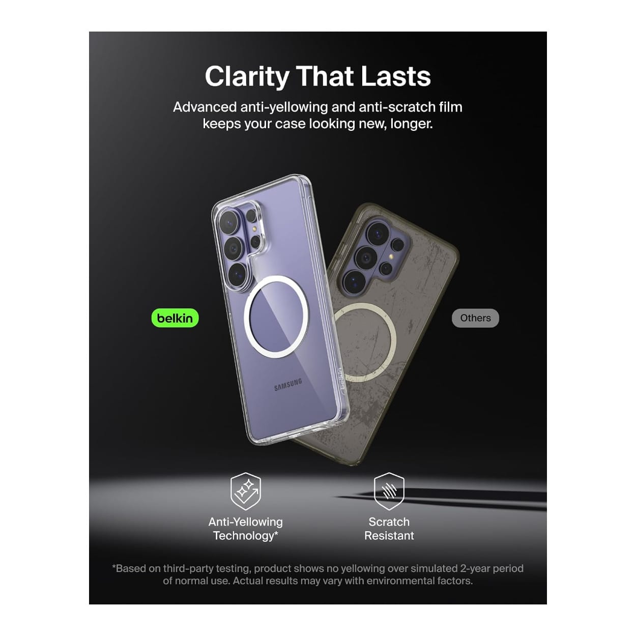 Belkin SheerForce Clear Series Magnetic Protective Phone Case for Samsung S26 Ultra - Clear MSB014HQCL - Image 12