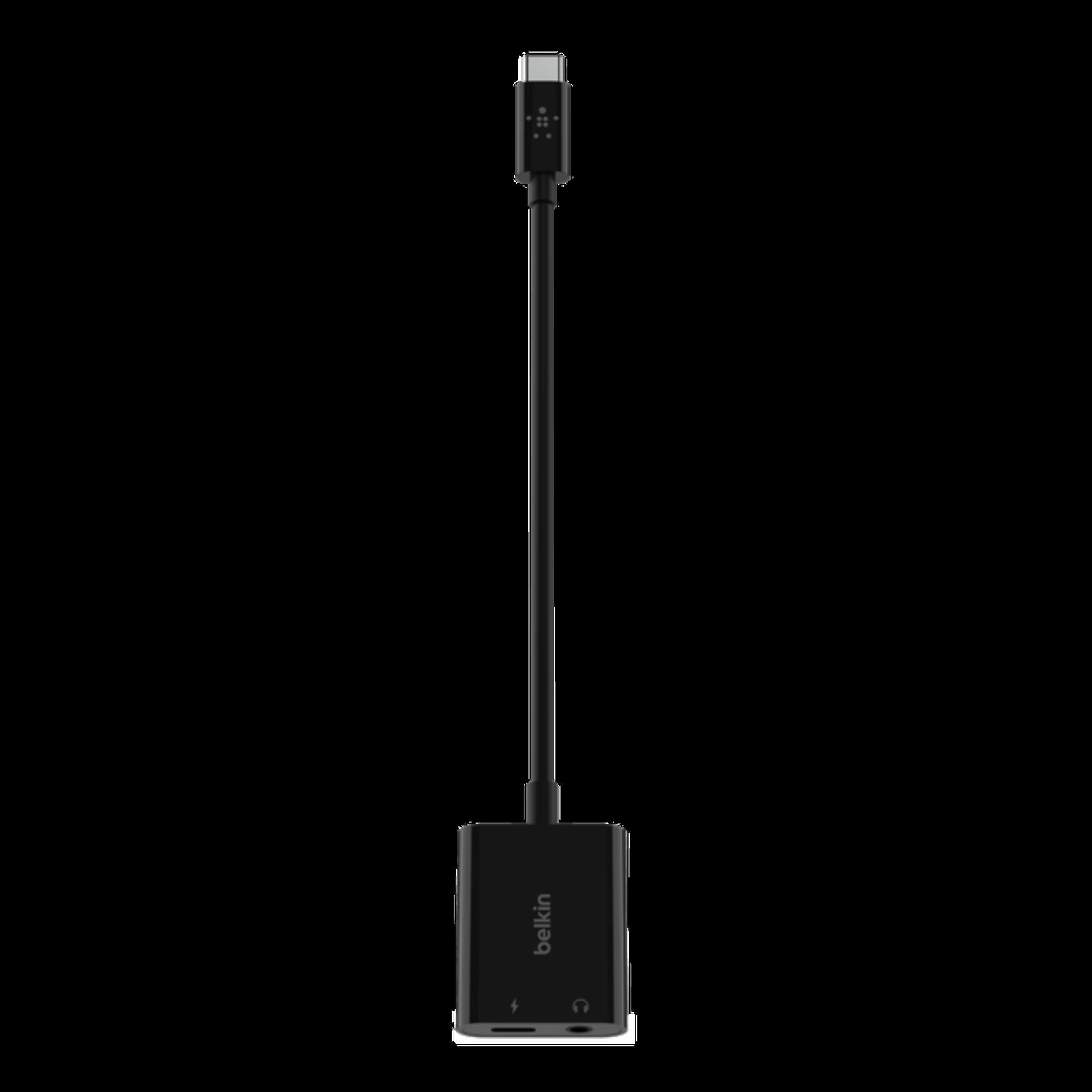 Belkin RockStar 3.5mm Audio with USB-C Charge Adapter Black NPA004BTBK - Image 2