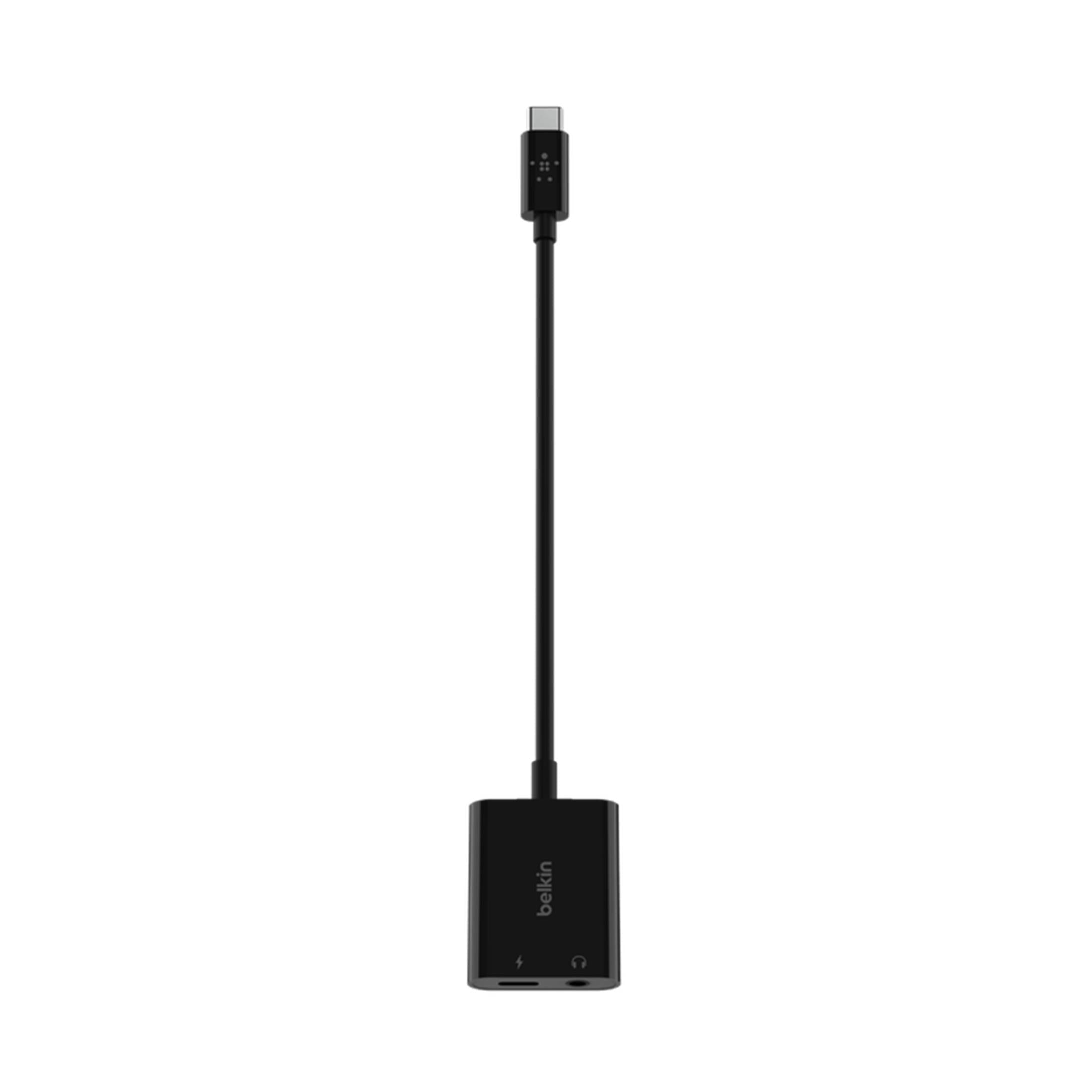Belkin RockStar 3.5mm Audio with USB-C Charge Adapter Black NPA004BTBK - Image 3