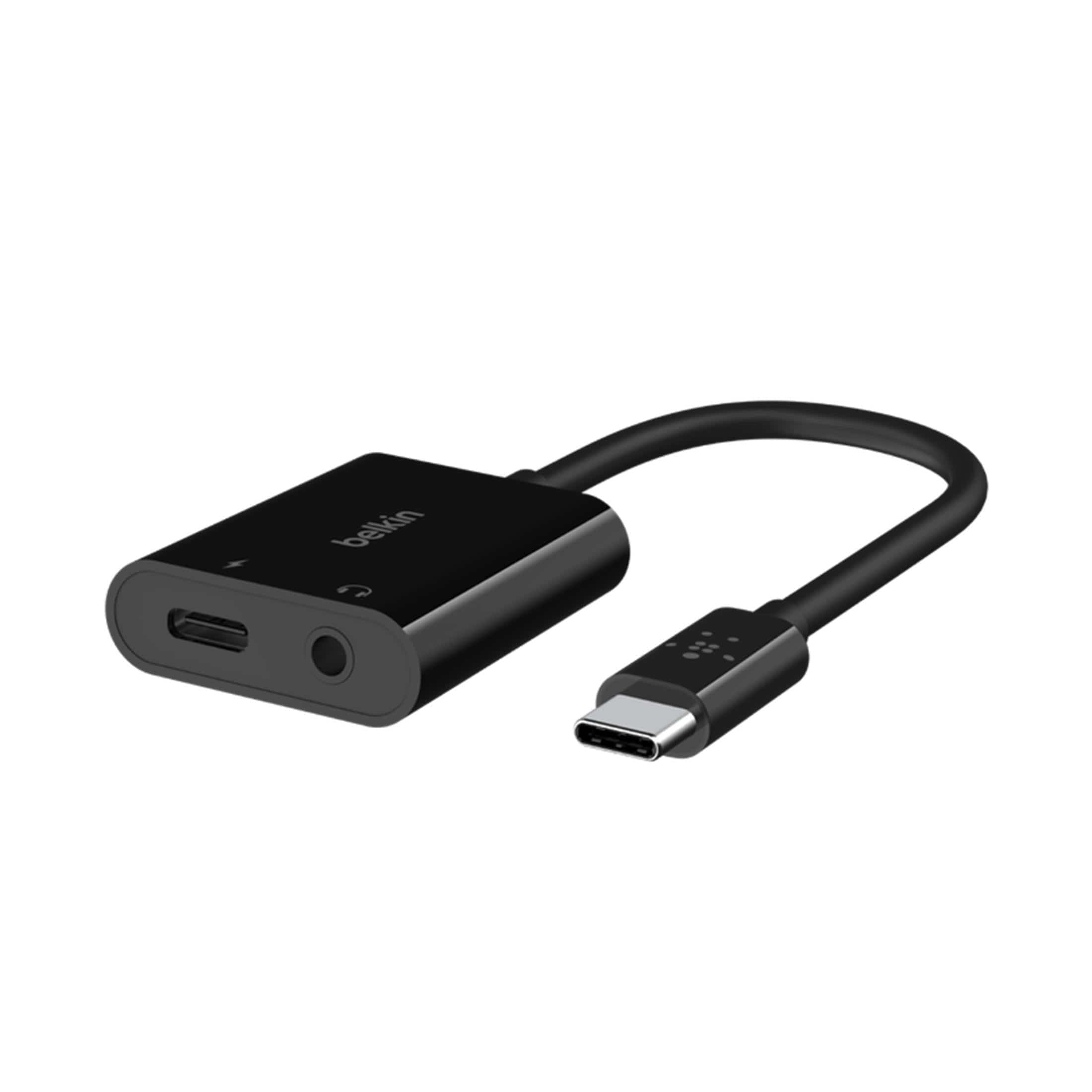 Belkin RockStar 3.5mm Audio with USB-C Charge Adapter Black NPA004BTBK - Image 4