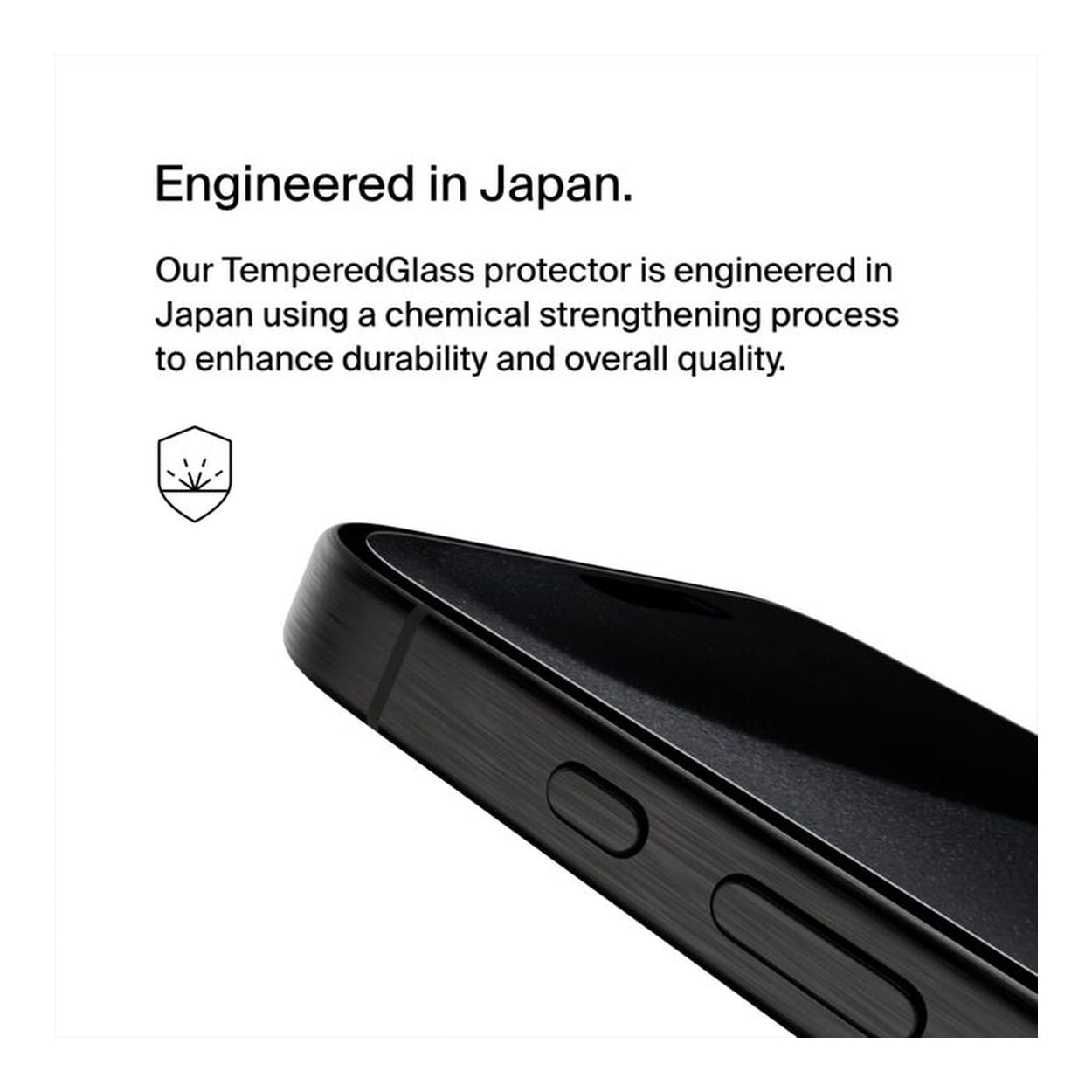 Belkin TemperedGlass Privacy Treated Screen Protector for iPhone 15 Pro Max OVA150ZZ - Image 6