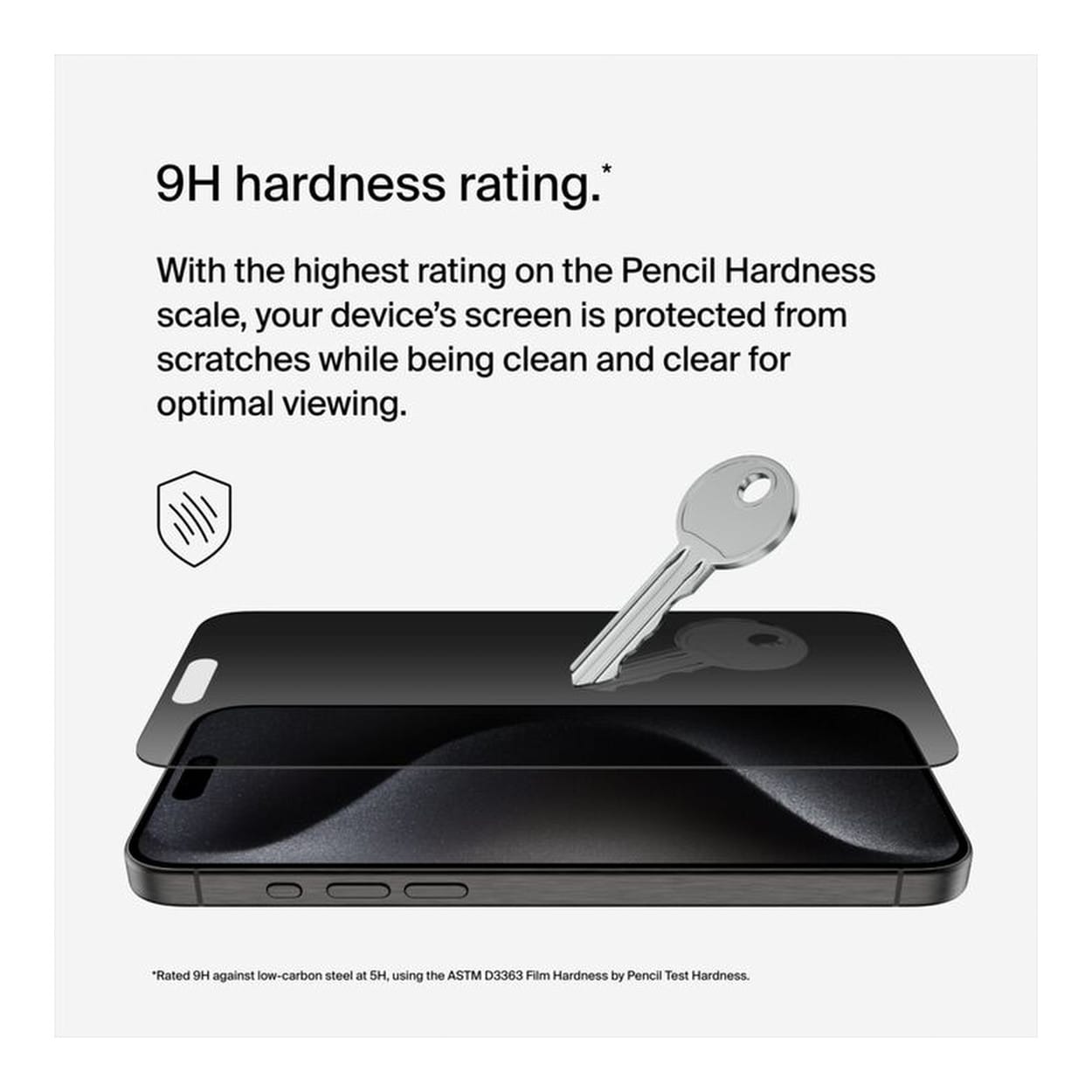 Belkin TemperedGlass Privacy Treated Screen Protector for iPhone 15 Pro Max OVA150ZZ - Image 5