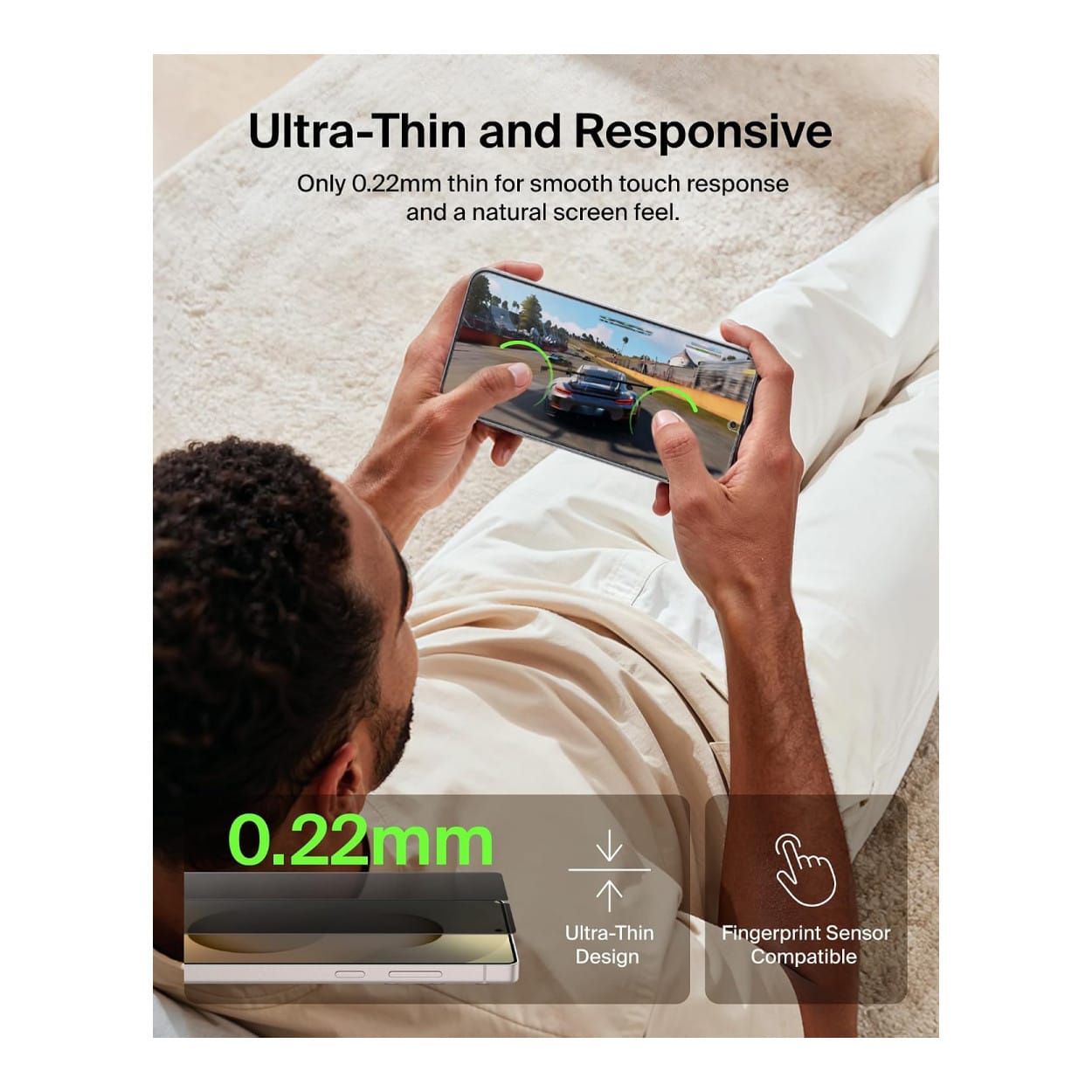Belkin ScreenForce Titan SmartShield Privacy Screen Protector for Samsung Galaxy S26 Ultra OVB077HQ - Image 12