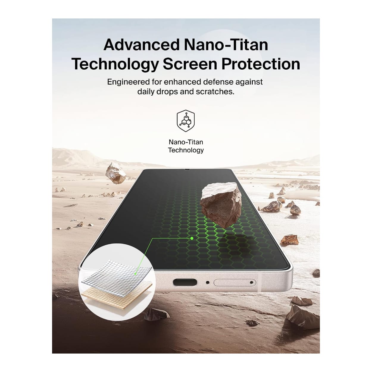 Belkin ScreenForce Titan SmartShield Privacy Screen Protector for Samsung Galaxy S26 Ultra OVB077HQ - Image 8