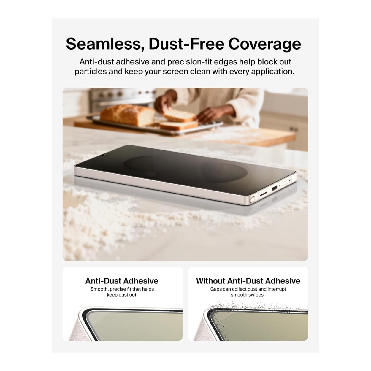 Belkin ScreenForce Titan SmartShield Privacy Screen Protector for Samsung Galaxy S26 Ultra OVB077HQ - Image 11