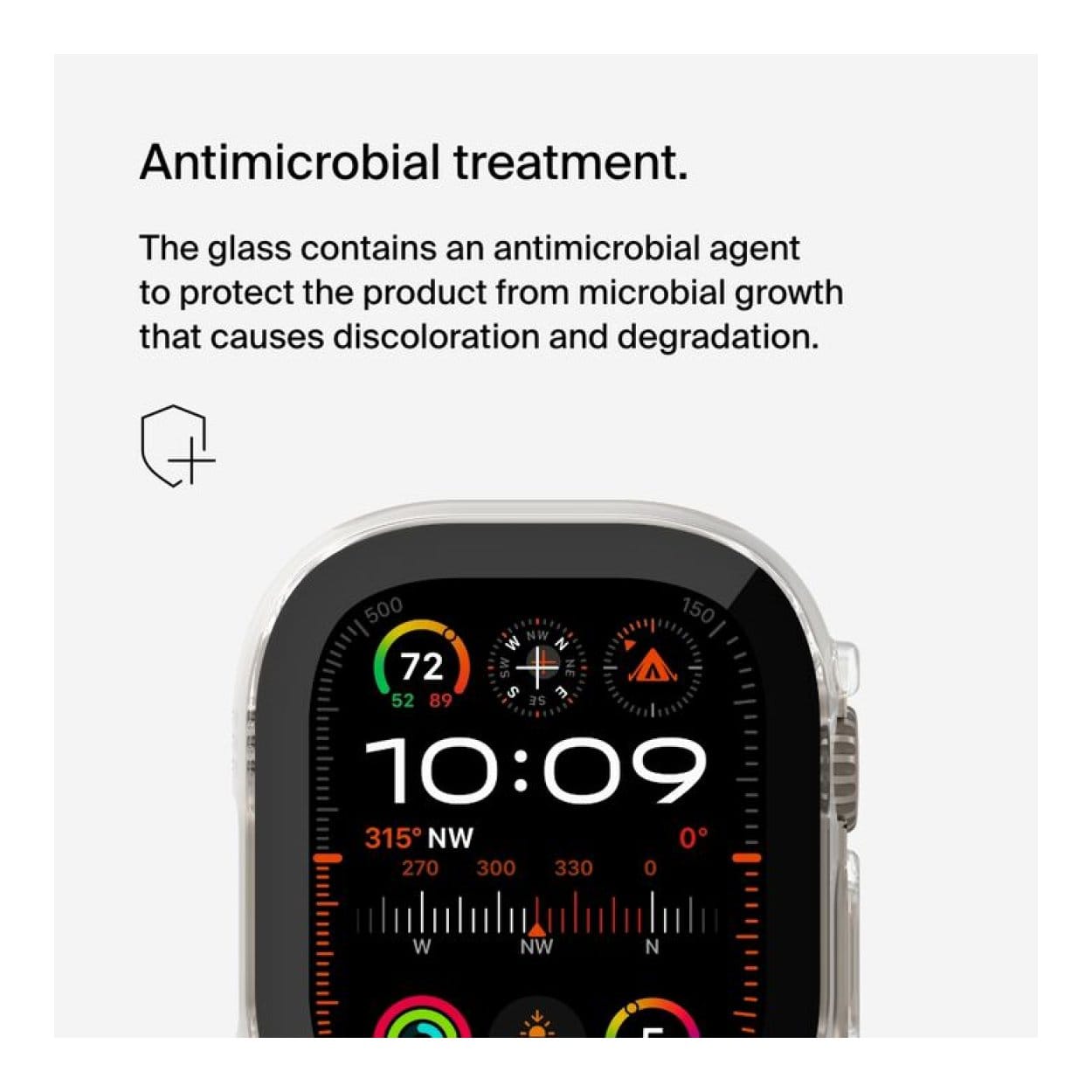 Belkin ScreenForce TemperedCurve 2-in-1 Screen Protector + Bumper for Apple Watch Ultra / Ultra 2 OWA001ZZCL - Image 9