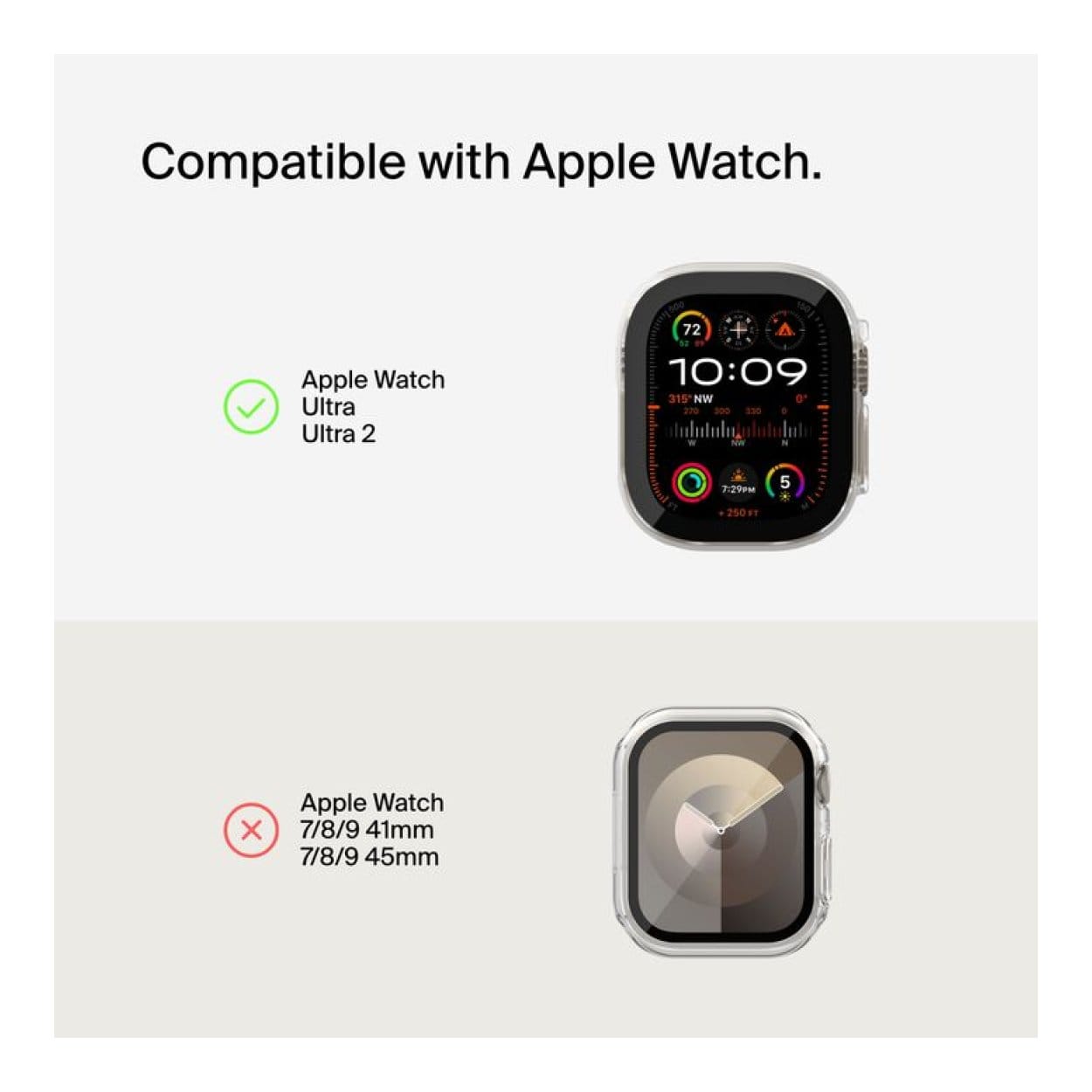 Belkin ScreenForce TemperedCurve 2-in-1 Screen Protector + Bumper for Apple Watch Ultra / Ultra 2 OWA001ZZCL - Image 7