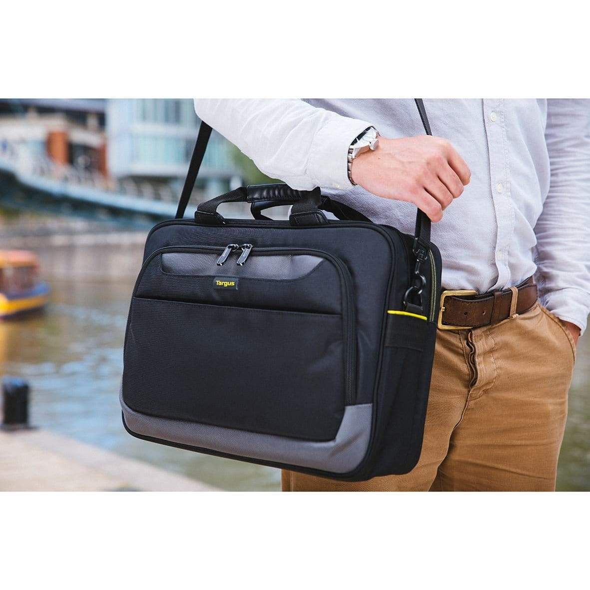 Targus CityGear Notebook Case 17.3-inch Messenger Case Black TCG470EU - Image 4