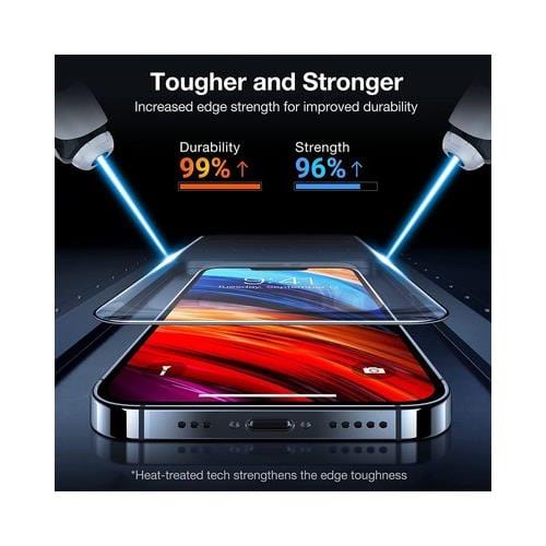 Tuff-Luv 2.5D Tempered Glass Full Screen Protection for Apple iPhone 14 Plus - Clear TLIP14PLUSTG - Image 2