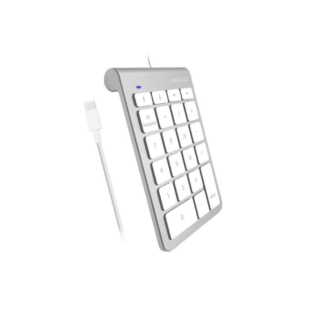 Macally Wired USB-C Numeric Keypad - Silver UCNUMKEY22 - Image 3